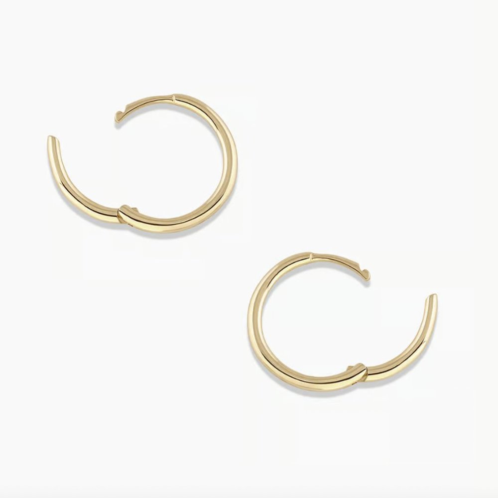 14k Gold Classic Huggies